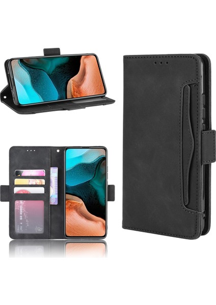 Cüzdanlı Deri Xiaomi Için Standı Kabuğu Redmi K30 Pro/xiaomi Poco F2 Pro/redmi K30 Pro Zoom-Black (Yurt Dışından)