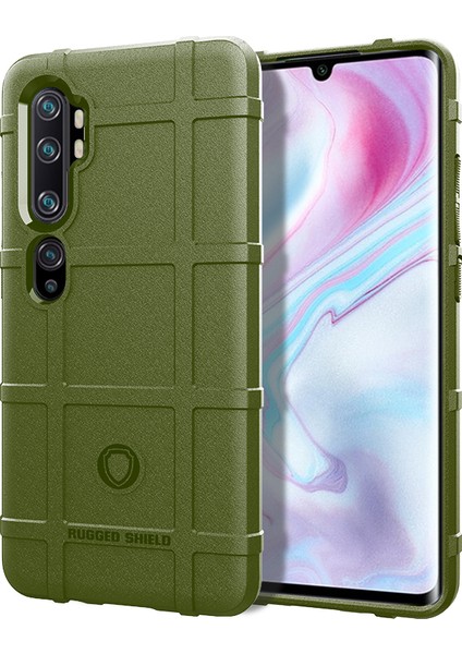 Şoka Dayanıklı Sağlam Grid Doku Tpu Tpu Kapağı Xiaomi Mi Cc9 Pro/mi Note 10/not 10 Pro-Yeşil Prof (Yurt Dışından)