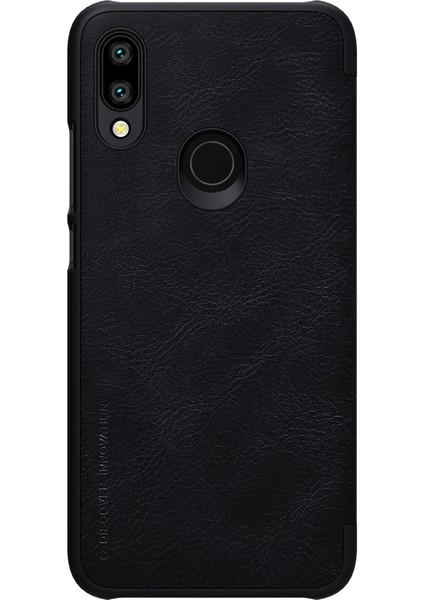 Xiaomi Redmi 7/redmi Y3-Black Için Deri Kartı Tutucu Kılıf (Yurt Dışından)