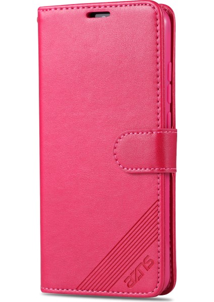 Xiaomi Redmi Için Pu Deri Cüzdan Stand Telefon Kılıfı Not 8t-Rose (Yurt Dışından)