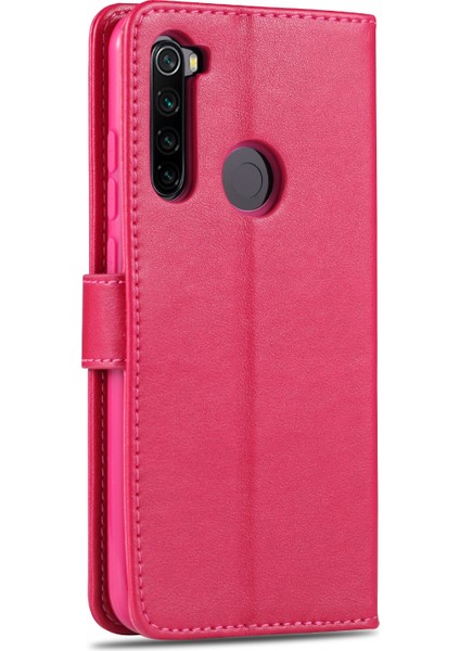 Xiaomi Redmi Için Pu Deri Cüzdan Stand Telefon Kılıfı Not 8t-Rose (Yurt Dışından)