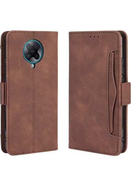 Cüzdanlı Deri Xiaomi Için Stand Kabuğu Redmi K30 Pro/xiaomi Poco F2 Pro/redmi K30 Pro Zoom-Brown (Yurt Dışından) modelleri