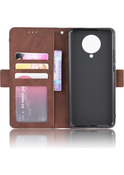 Cüzdanlı Deri Xiaomi Için Stand Kabuğu Redmi K30 Pro/xiaomi Poco F2 Pro/redmi K30 Pro Zoom-Brown (Yurt Dışından) fırsatları