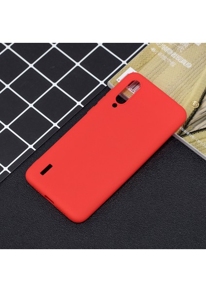 Candy Renk Xiaomi Mi Cc9/ Mi Cc9 Meitu Edition/ Mi 9 Lite-Red Için Şeker Renk Yumuşak Tpu Telefon Kapak Kılıfı (Yurt Dışından)