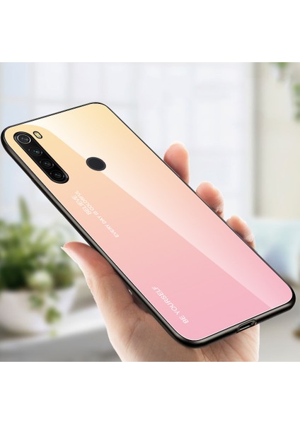 Xiaomi Redmi Için Gradyan Renk Temsilli Cam+Pc+Tpu Combo Kılıf (Yurt Dışından)