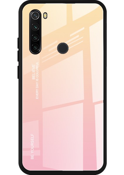 Xiaomi Redmi Için Gradyan Renk Temsilli Cam+Pc+Tpu Combo Kılıf (Yurt Dışından)
