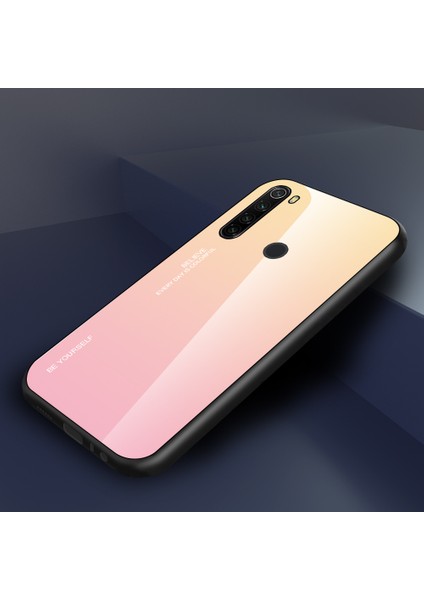 Xiaomi Redmi Için Gradyan Renk Temsilli Cam+Pc+Tpu Combo Kılıf (Yurt Dışından)