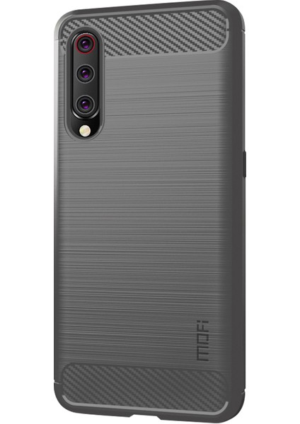 Xiaomi Mi 9-Gre Için Karbon Fiber Doku Fırçalanmış Tpu Telefon Kasası (Yurt Dışından)