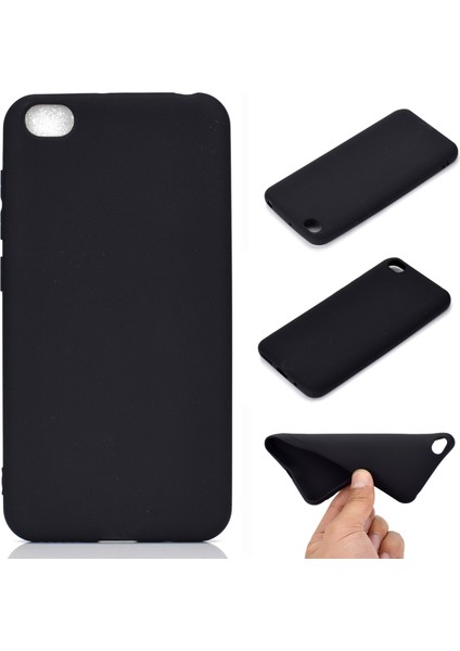 Xiaomi Redmi Go-Black Için Yumuşak Buzlu Tpu Kılıfı (Yurt Dışından)