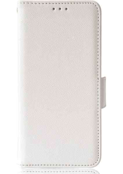 Litchi Doku Pu Deri+Tpu Tampon Stand Kapağı Cüzdanlı Tam Koruyucu Telefon Kasası Xiaomi Redmi Not 8/not 8 2021-BEYAZ (Yurt Dışından)