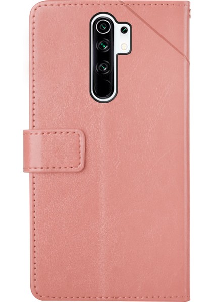 Pu Deri Cüzdan Standı Flip Kapak Y Şekilli Çizgiler Baskılı Manyetik Kapanma Çizik Geçirmez Telefon Kasası Xiaomi Redmi Için Kayışla (Yurt Dışından) fırsatları
