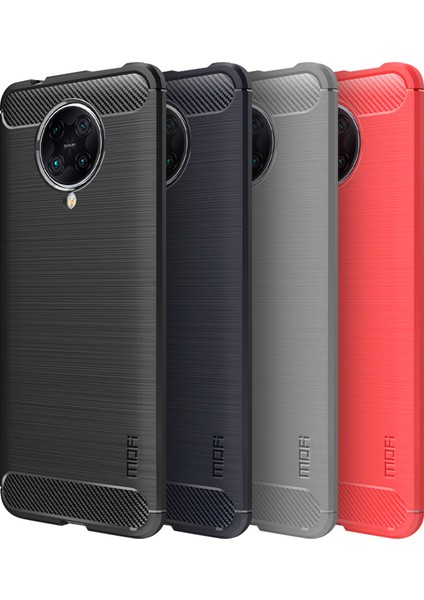 Xiaomi Redmi K30 Pro/xiaomi Için Karbon Fiber Cilt Fırçalanmış Tpu Kılıfı Poco F2 Pro/redmi K30 Pro Zoom-Black (Yurt Dışından) modelleri