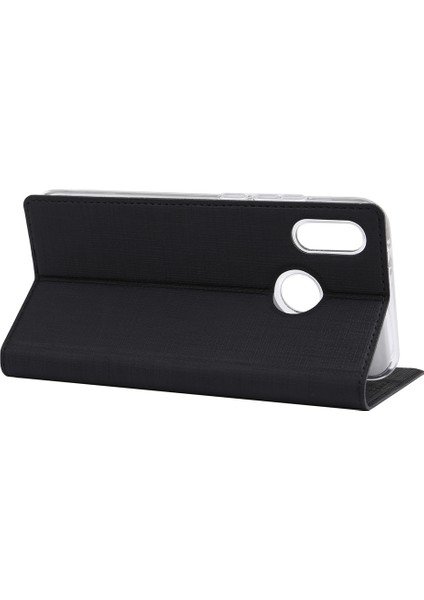 Dmx Çapraz Doku Pu Deri Cep Telefonu Xiaomi Mi Mix 3/mix 3 5g-Black Için (Yurt Dışından)