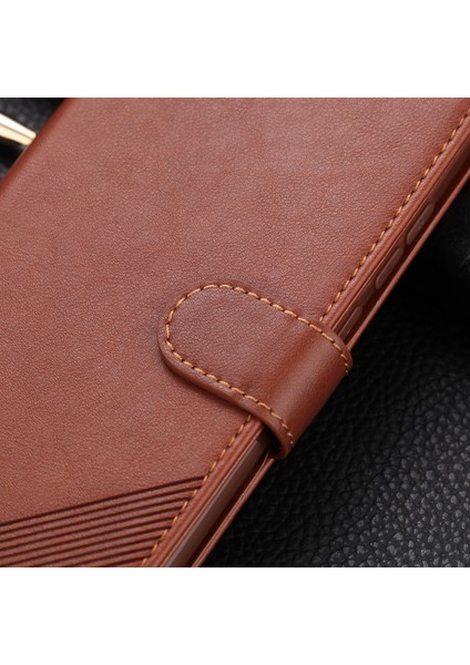 Xiaomi Redmi Için Pu Deri Cüzdan Standı Çantası Note 8 Pro-Coffee (Yurt Dışından)