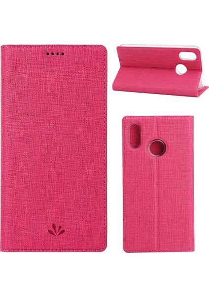Dmx Çapraz Doku Stand Xiaomi Mi Mix 3/mix 3 5g-Rose Için Deri Cep Telefonu Kabuğu (Yurt Dışından)
