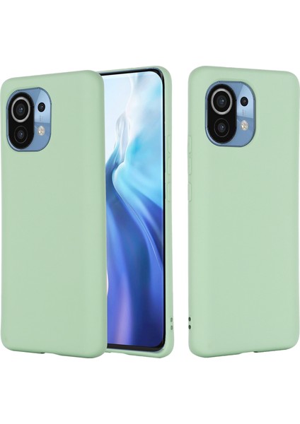Düz Renkli Sıvı Silikon Telefon Koruyucu Kabuk Xiaomi Mi Için Kayışlı (Yurt Dışından)