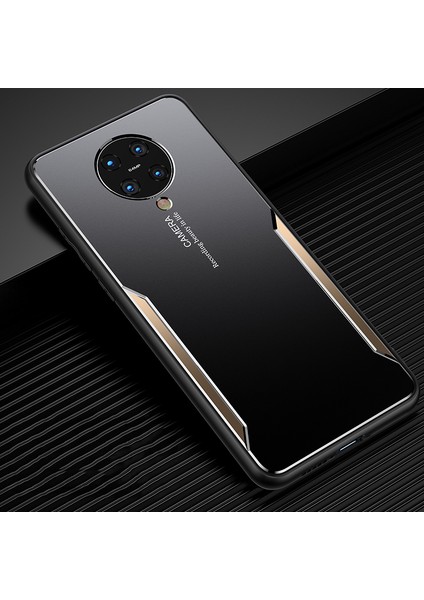 Xiaomi Redmi K30 Pro Poco F2 Pro-Siyah Altın Için Hibrid Alüminyum Alaşım+Tpu Kasa Kabuğu (Yurt Dışından)