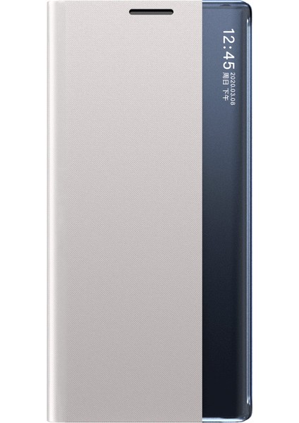 Xiaomi Mi 11 Için Pencere Deri Kasasını Görüntüleyin, Flip Stant Telefon Koruyucusu Kabuk-Gri (Yurt Dışından)