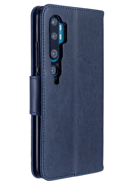 Xiaomi Mi Cc9 Pro/mi Note 10/mi Note 10 Pro-Blue Için Kelebek Manyetik Deri Stand Kılıfı (Yurt Dışından)
