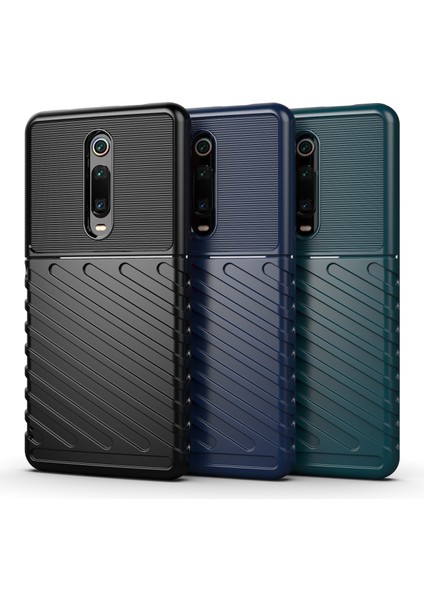 Xiaomi Redmi K20/MI 9T/K20 Pro/mi 9t Pro-Black Için Twill Doku Yumuşak Tpu Telefon Kapağı (Yurt Dışından)
