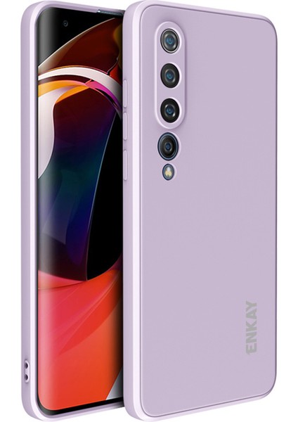 Xiaomi Mi 10 5g-Purple Için Hassas Delik Silikon Telefon Kapağı Kasası (Yurt Dışından)