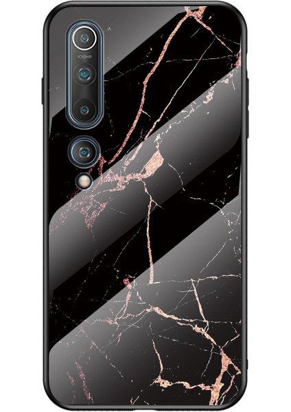Xiaomi Mi 10-Siyah Altın Için Mermer Doku Temperli Cam+Pc+Tpu Hibrit Kasa (Yurt Dışından) fiyatları