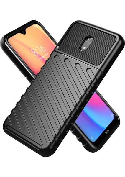 Twill Doku Yumuşak Tpu Xiaomi Için Redmi 8A-BLACK Için (Yurt Dışından)