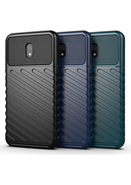 Twill Doku Yumuşak Tpu Xiaomi Için Redmi 8A-BLACK Için (Yurt Dışından)