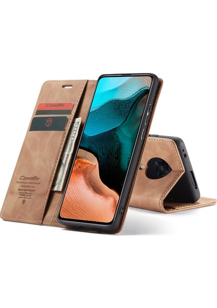 Xiaomi Redmi K30 Pro/poco F2 Pro-Brown Için Otomatik Emilmiş Deri Kılıf (Yurt Dışından) modelleri