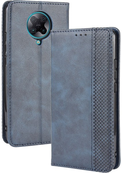 Xiaomi Redmi K30 Pro/xiaomi Poco F2 Pro-Blue Için Retro Tarzı Otomatik Emici Deri Kabuk (Yurt Dışından) fırsatları