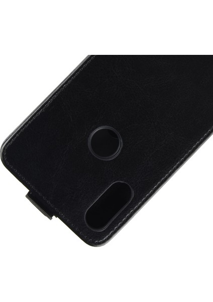 Crazy Horse [dikey Flip] Xiaomi Redmi Için Deri Koruyucu Kılıf Not 7s /not 7 /not 7 Pro (Hindistan) -Black (Yurt Dışından)