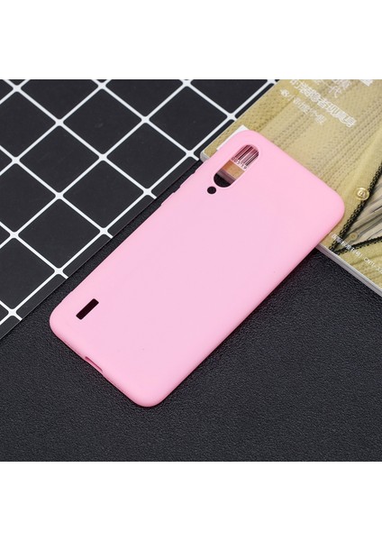 Candy Renk Xiaomi Mi Cc9/ Mi Cc9 Meitu Edition/ Mi 9 Lite-Pink Için Şeker Renk Yumuşak Tpu Telefon Kapak Kılıfı (Yurt Dışından)