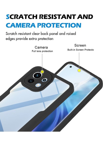 Tamamen Sarılmış Akrilik Arka Panel+Tpu Çerçeve Cep Telefon Kapağı, Xiaomi Mi 11-Yeşil Için Pet Ekran Koruyucu ile (Yurt Dışından)