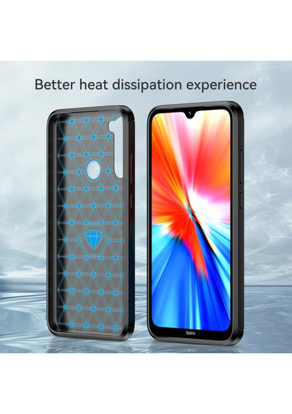 1.8mm Anti-Güz Esnek Tpu Koruyucu Koruma Kılıfı Karbon Fiber Fırçalı Doku Telefon Kapağı Xiaomi Redmi Not 8/redmi Not 8 2021-BLACK (Yurt Dışından) fırsatları