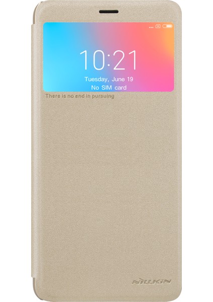 Xiaomi Redmi 6 (Çift Kamera: 12MP+5MP) Için Pencere Deri Telefon Kapak Kabuğunu Görüntüleyin. (Yurt Dışından)