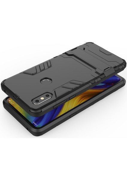 Xiaomi Mi Mix 3/mix 3 5g-Black Için Serin Koruma Plastik Tpu Hibrit Kılıf (Yurt Dışından)