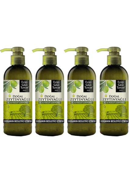 Doğal Zeytinyağlı El ve Vücut Losyonu 250 ml x 4