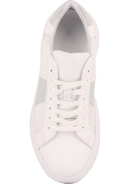 Sail Lakers - Beyaz Deri Bağcıklı Kadın Günlük Ayakkabı indirimleri