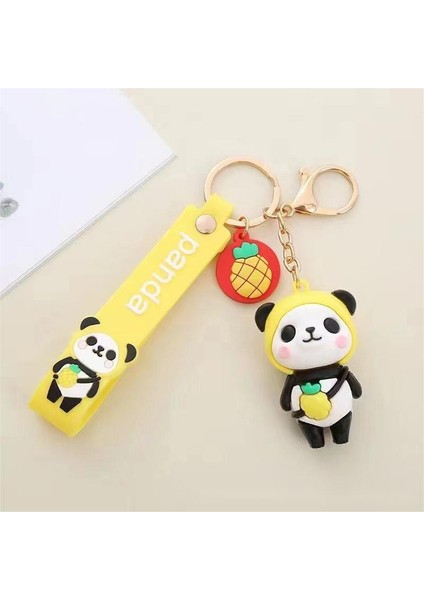 Panda Anahtarlık Kolye - Sarı (Yurt Dışından)