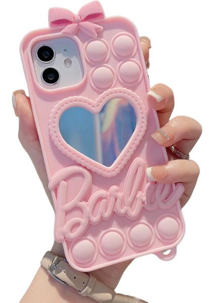 iPhone 12 Pro Için Barbie Desenli Telefon Kılıfı - Pembe (Yurt Dışından)