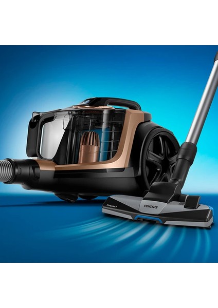 5 Yıl Motor Garantili Philips Marathon Daily Torbasız Elektrikli Süpürge Süper Turbo Fırçalı