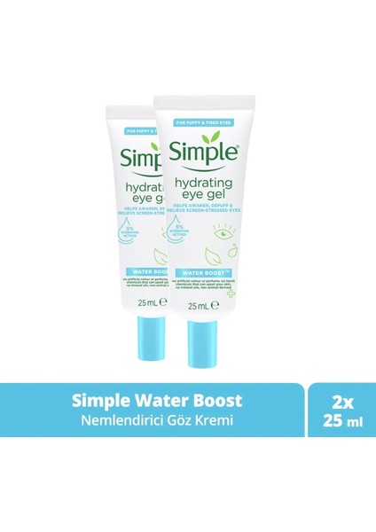 Water Boost Nemlendirici Göz Kremi Vegan 25 ml X2