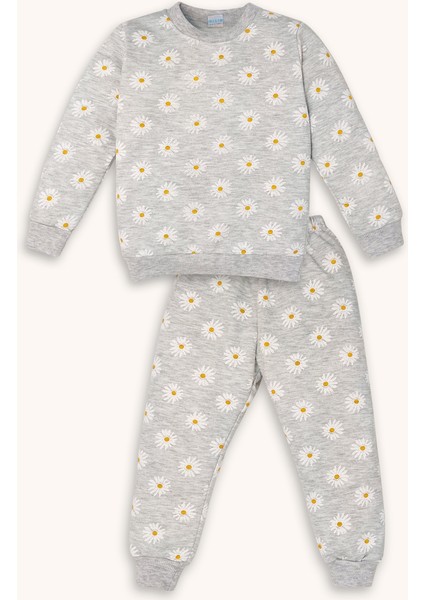 Papatya Desenli Şardonlu Eşofman Takımı