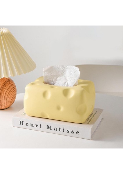 Seramik Havlu Kutusu - Sarı (Yurt Dışından) fiyatları