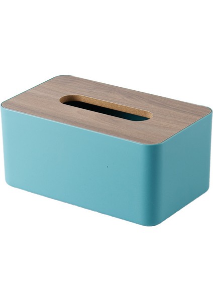 Ahşap Havlu Kutusu - Mavi (Yurt Dışından)