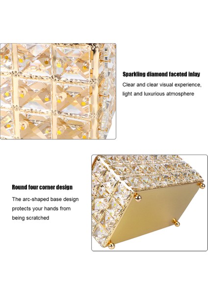 Kristal Havlu Kutusu - Altın (Yurt Dışından) indirimleri