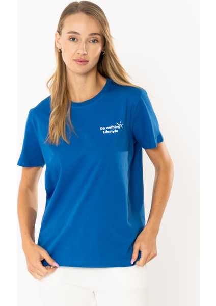 Nothing Regular T-Shirt Kadın - Saks Mavi fiyatları