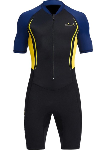 Shorty Wetsuit 1.5mm Neopren Kısa Örf Dalış Spearfishing Için L Sarı (Yurt Dışından) modelleri