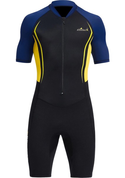 Shorty Wetsuit 1.5mm Neopren Kısa Örf Dalış Spearfishing Için L Sarı (Yurt Dışından) indirimleri