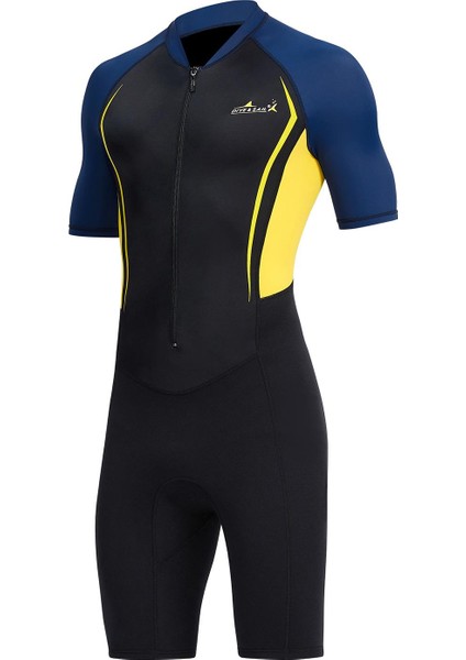 Shorty Wetsuit 1.5mm Neopren Kısa Örf Dalış Spearfishing Xl Sarı Için (Yurt Dışından)